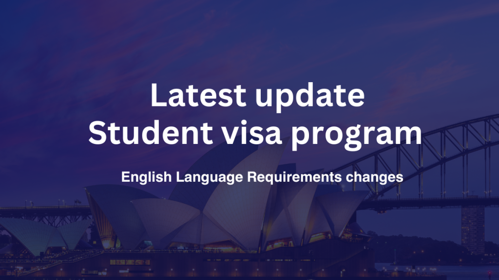 Australian Student Visa Update: Important Changes to English Language Requirements