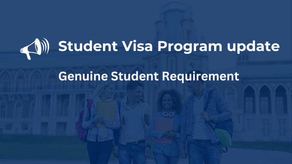 Australia Streamlines Student Visas: Introducing the Genuine Student Requirement (GS)