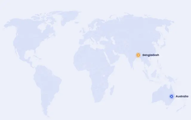Pathway Education global presence map